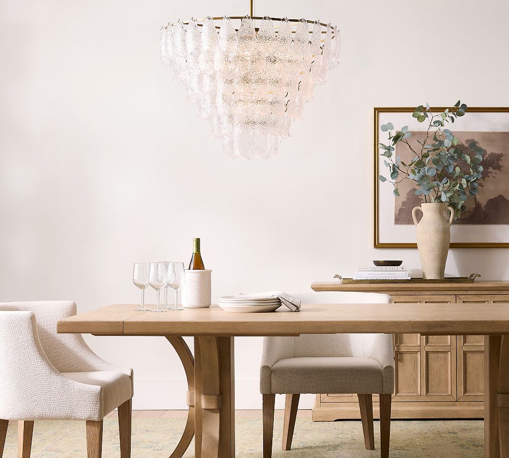 Alexandria Glass Round Chandelier (30") - Zonesus