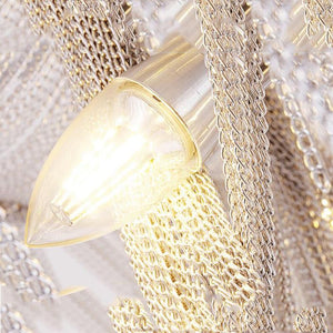 Modern Aluminum Chain Tassel Chandelier - Zonesus