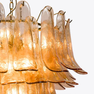 Amber Petalo Chandelier – 2 Sizes - Zonesus