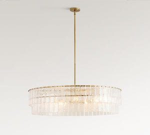 Avalon Cast Glass Round Chandelier (42") - Zonesus