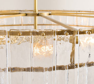 Avalon Cast Glass Round Chandelier (42") - Zonesus