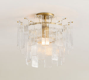 Avalon Cast Glass Round Flush Mount (15") - Zonesus