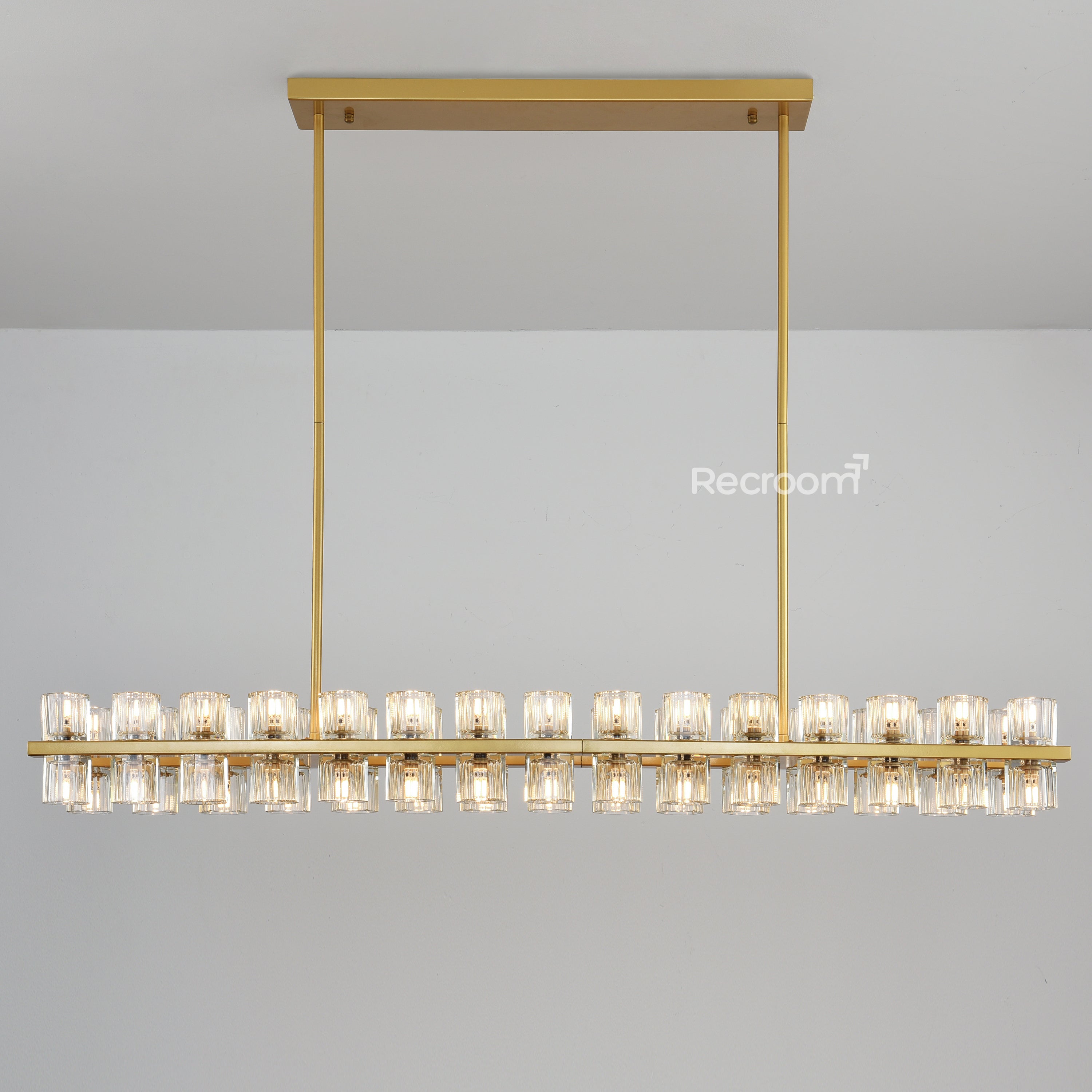 Arcachonest LED Rectangular Chandelier 54" - Zonesus
