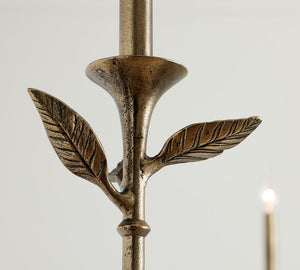 Botanical Forged Iron Chandelier (65") - Zonesus