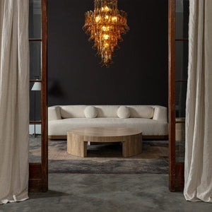 Amber Petalo Chandelier – 2 Sizes - Zonesus