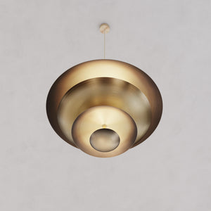 Cosmic Ore Chandelier 100' Bronze Gradient Patinated Brass Ceiling Light - Zonesus