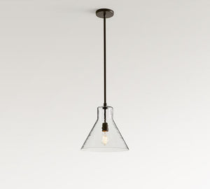 Bridget Recycled Glass Flared Pendant (13"-18") - Zonesus