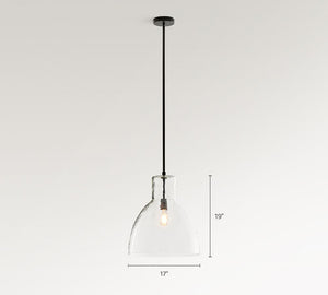 Bridget Recycled Glass Pendant (8"-17") - Zonesus