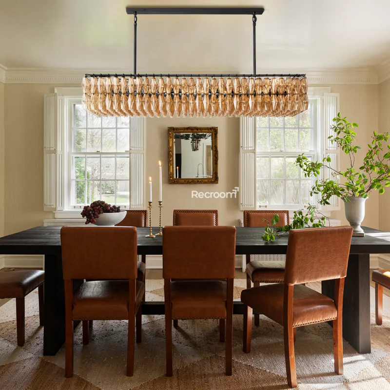 Chia Rectangular Chandelier 74" - Zonesus