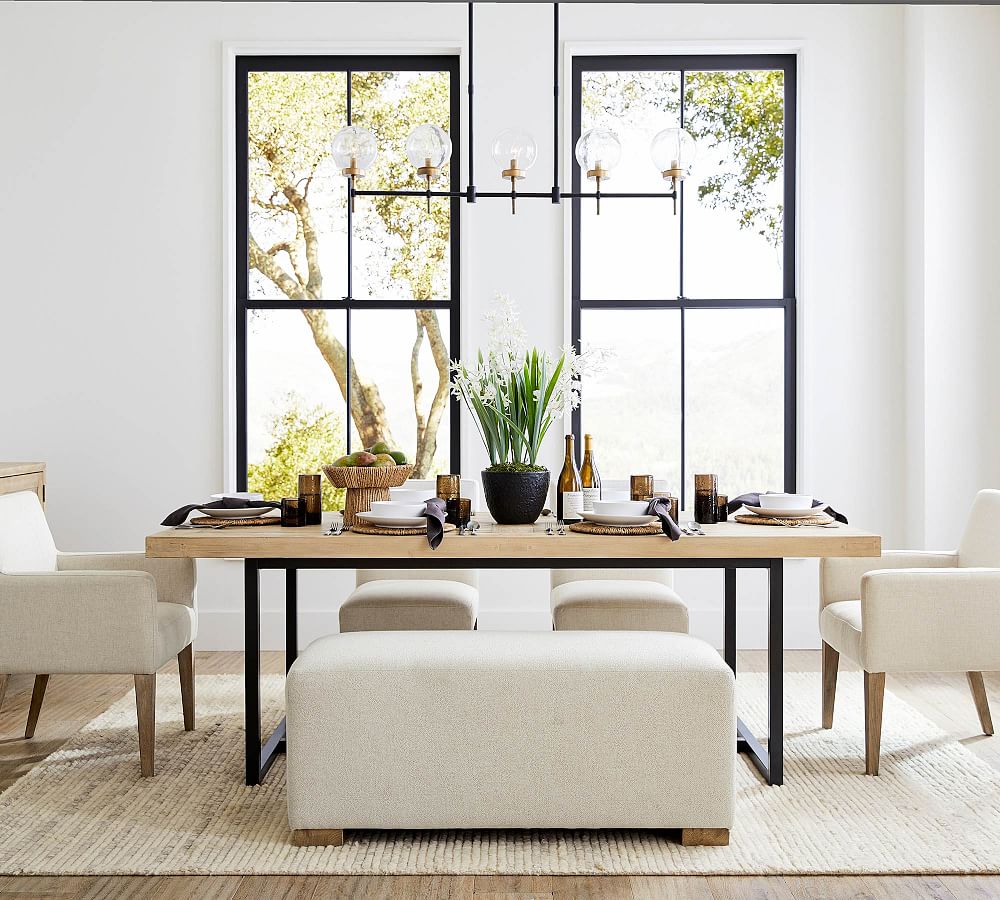 Camryn Glass Globe Linear Chandelier (49"-72") - Zonesus