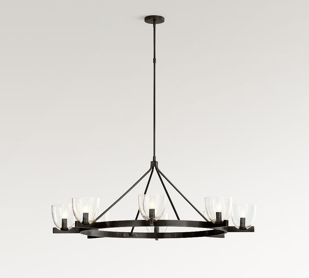 Chamberlin Metal Round Chandelier (50") - Zonesus