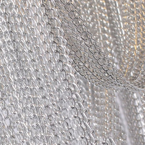 Modern Aluminum Chain Tassel Chandelier - Zonesus