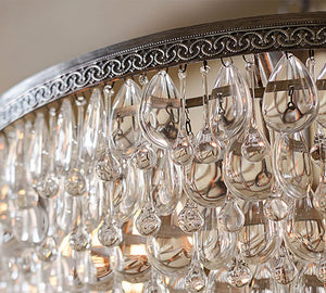 Clarissa Crystal Round Chandelier (19"-28") - Zonesus