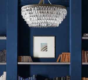 Clarissa Crystal Round Chandelier (19"-28") - Zonesus