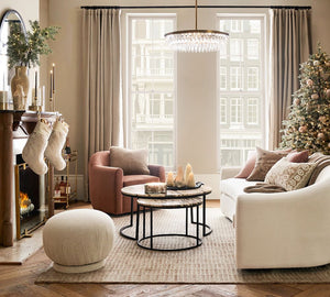 Clarissa Modern Round Chandelier (28") - Zonesus