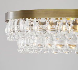 Clarissa Modern Round Chandelier (28") - Zonesus