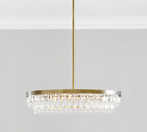 Clarissa Modern Round Chandelier (28") - Zonesus
