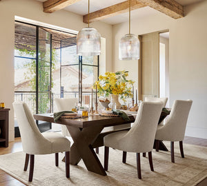 Cooper Ribbed Glass Pendant (10"-14") - Zonesus