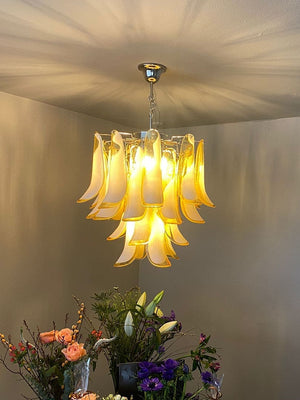 Murano Chandelier – 26 petals – Amber - Zonesus