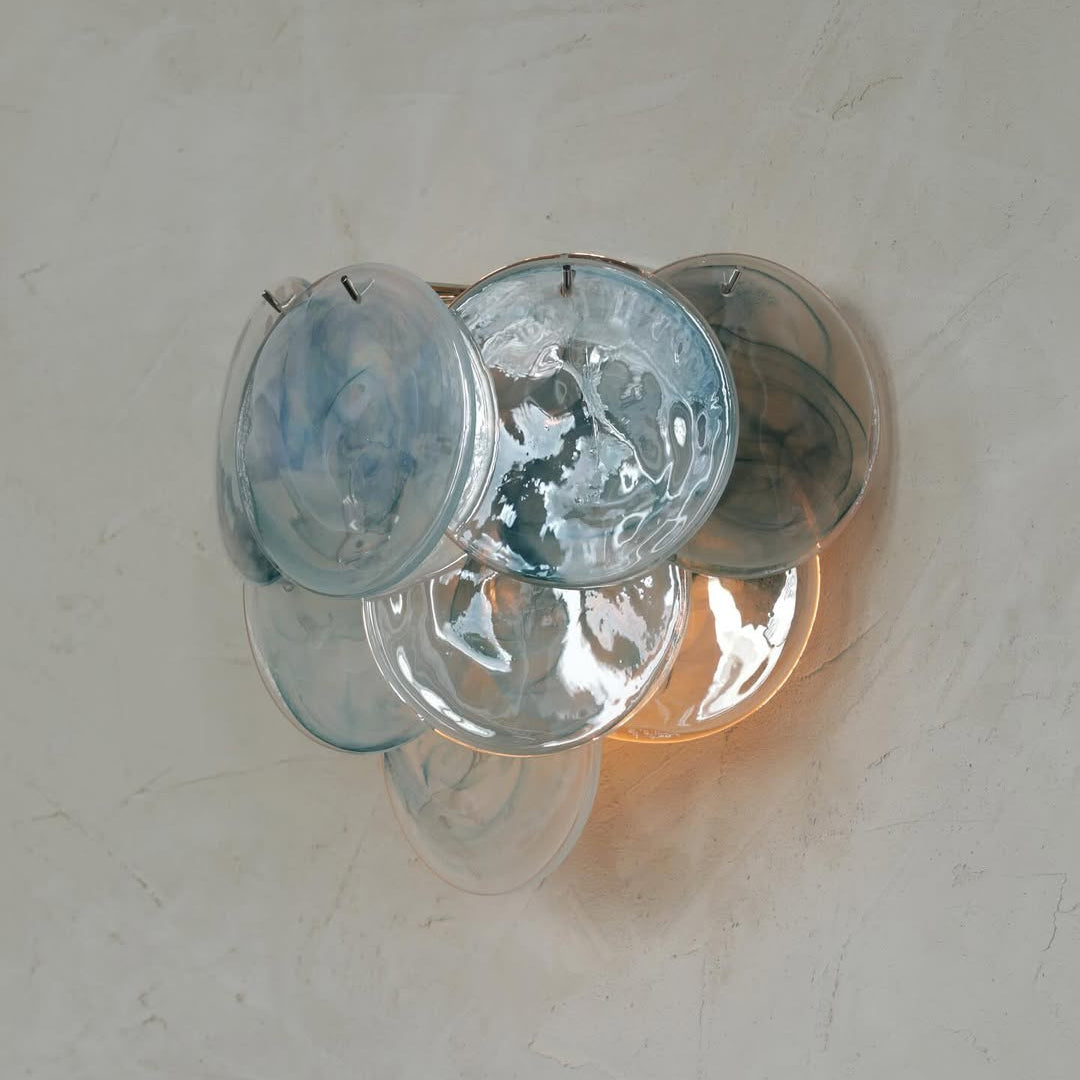 Pink Vintage Murano Glass Wall Lamp - Zonesus