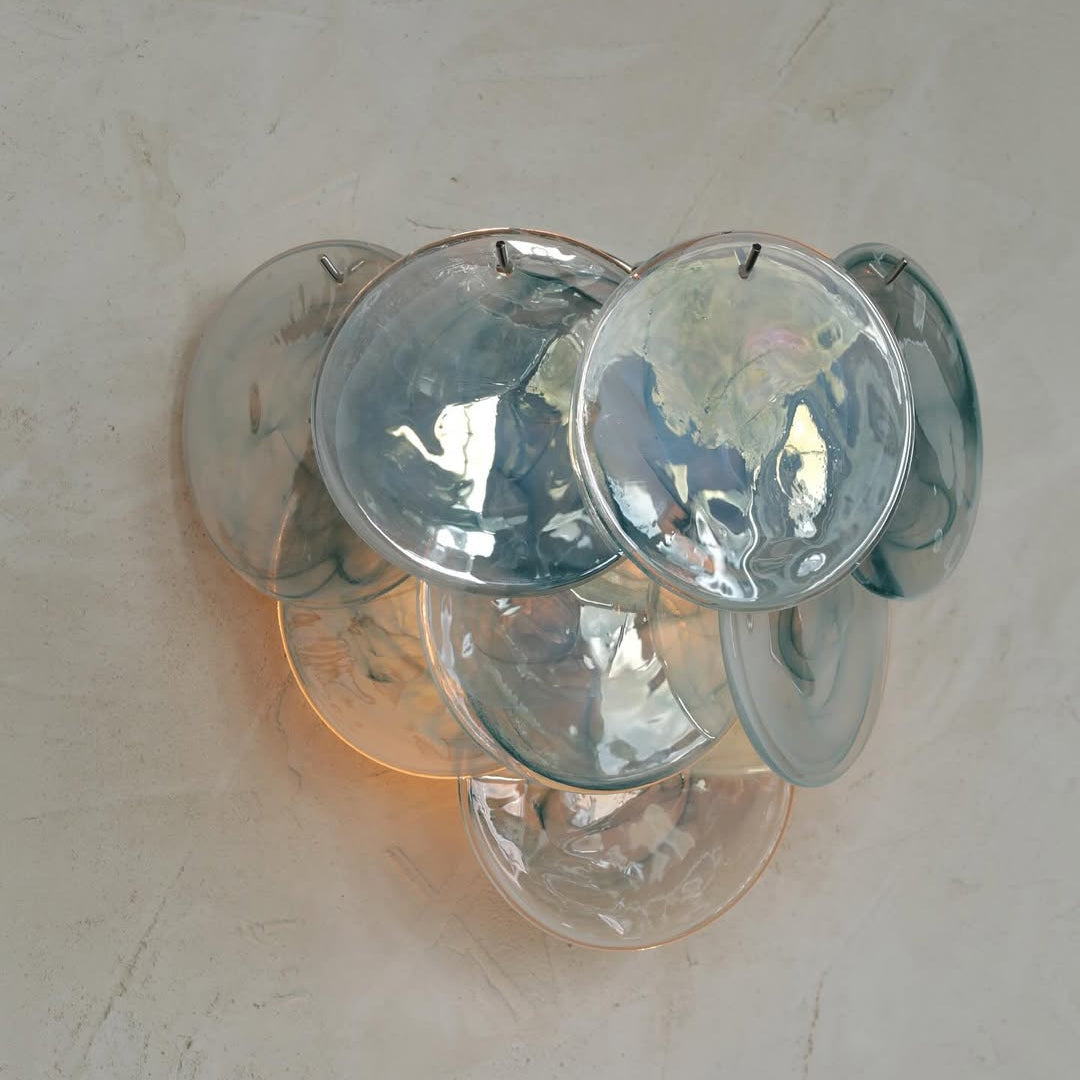 Pink Vintage Murano Glass Wall Lamp - Zonesus