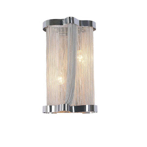 Ashley Aluminum Chain Tassel Wall Sconce - Zonesus