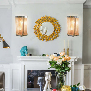 Ashley Aluminum Chain Tassel Wall Sconce - Zonesus