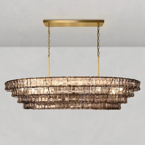 Ghiaccio Oval Chandelier - Zonesus