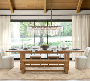 Avalon Cast Glass Linear Chandelier (48") - Zonesus