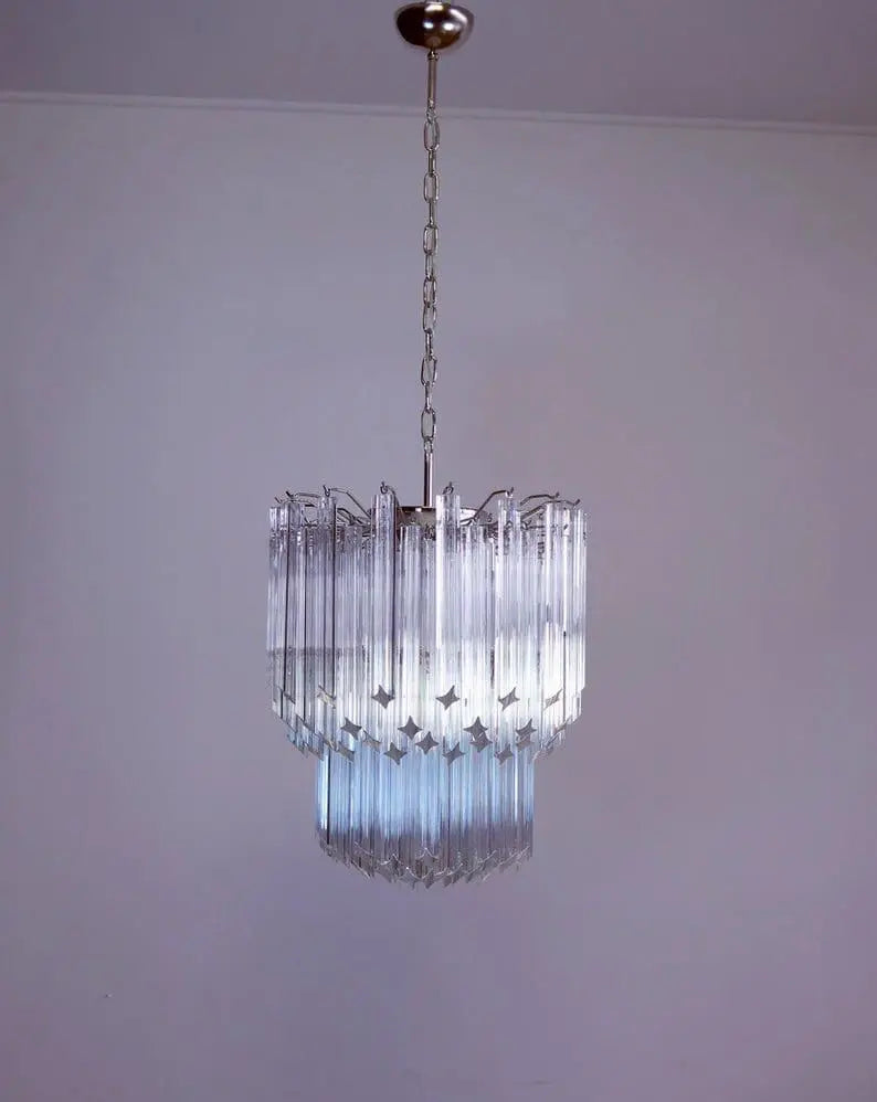 Murano Chandelier – 107 prisms – Transparent - Zonesus