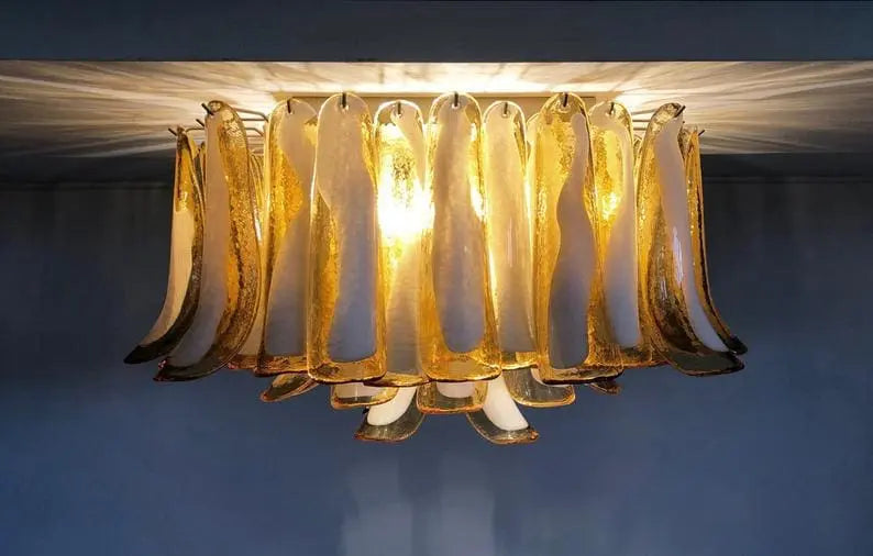 Murano Chandelier – 64 petals – Caramel - Zonesus