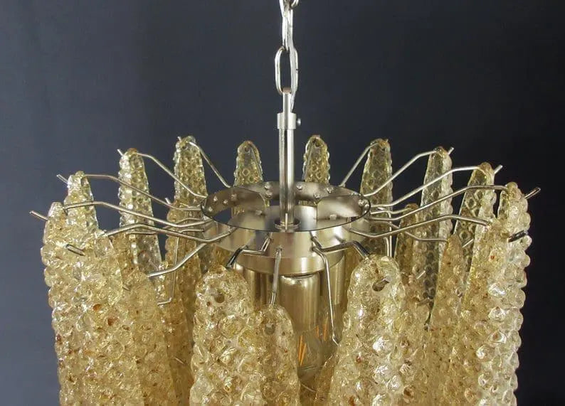 Murano Chandelier – Drop – 41 glasses – Amber - Zonesus