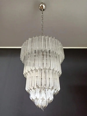 Murano Chandelier – 112 prisms – Transparent - Zonesus