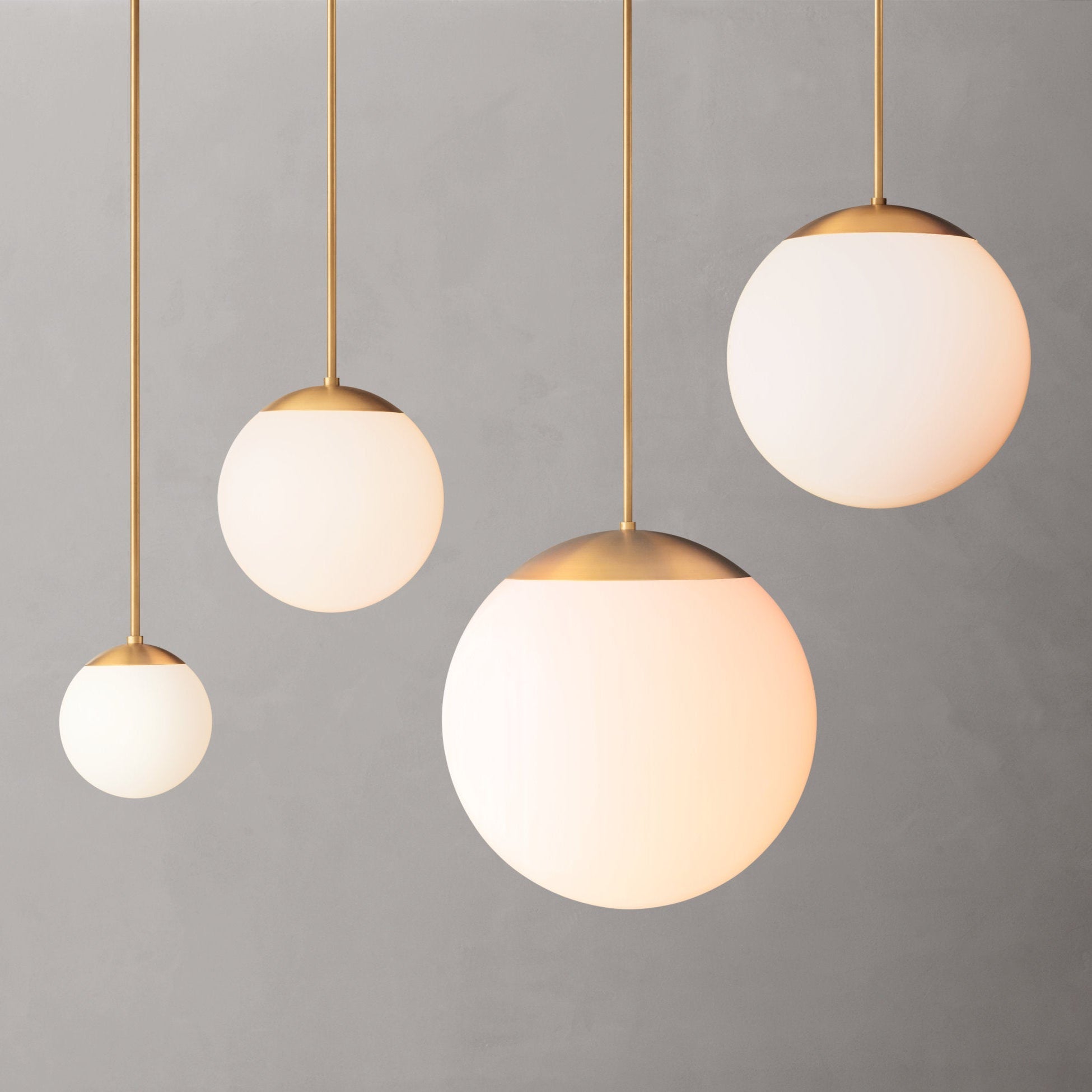 Opaline Pendant 8'' 12'' 16'' 20''D - Zonesus