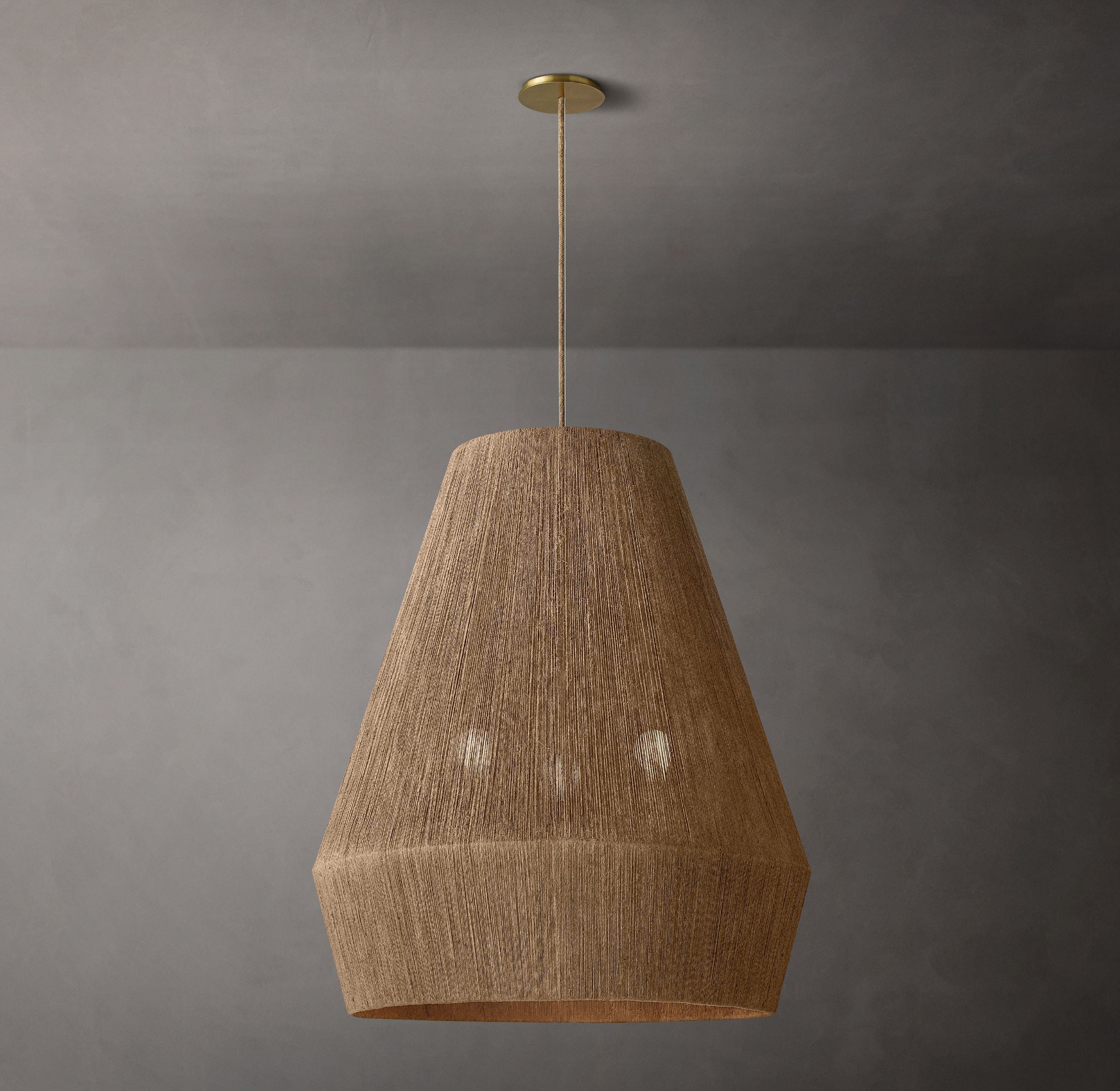 Ceva Funnel Natural Pendant 30''D - Zonesus