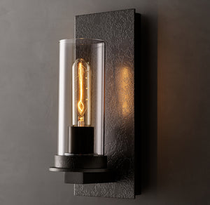 Ondra Clear Glass Sconce 12'' 18''H - Zonesus