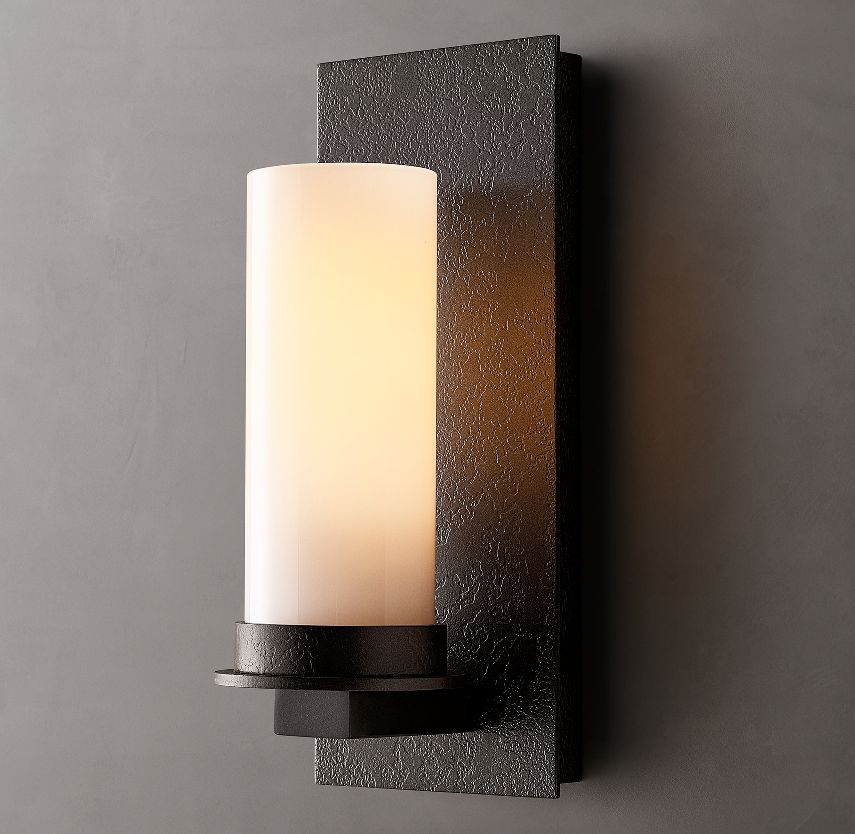 Ondra Milk Glass Sconce 12'' 18''H - Zonesus