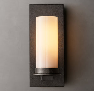 Ondra Milk Glass Sconce 12'' 18''H - Zonesus