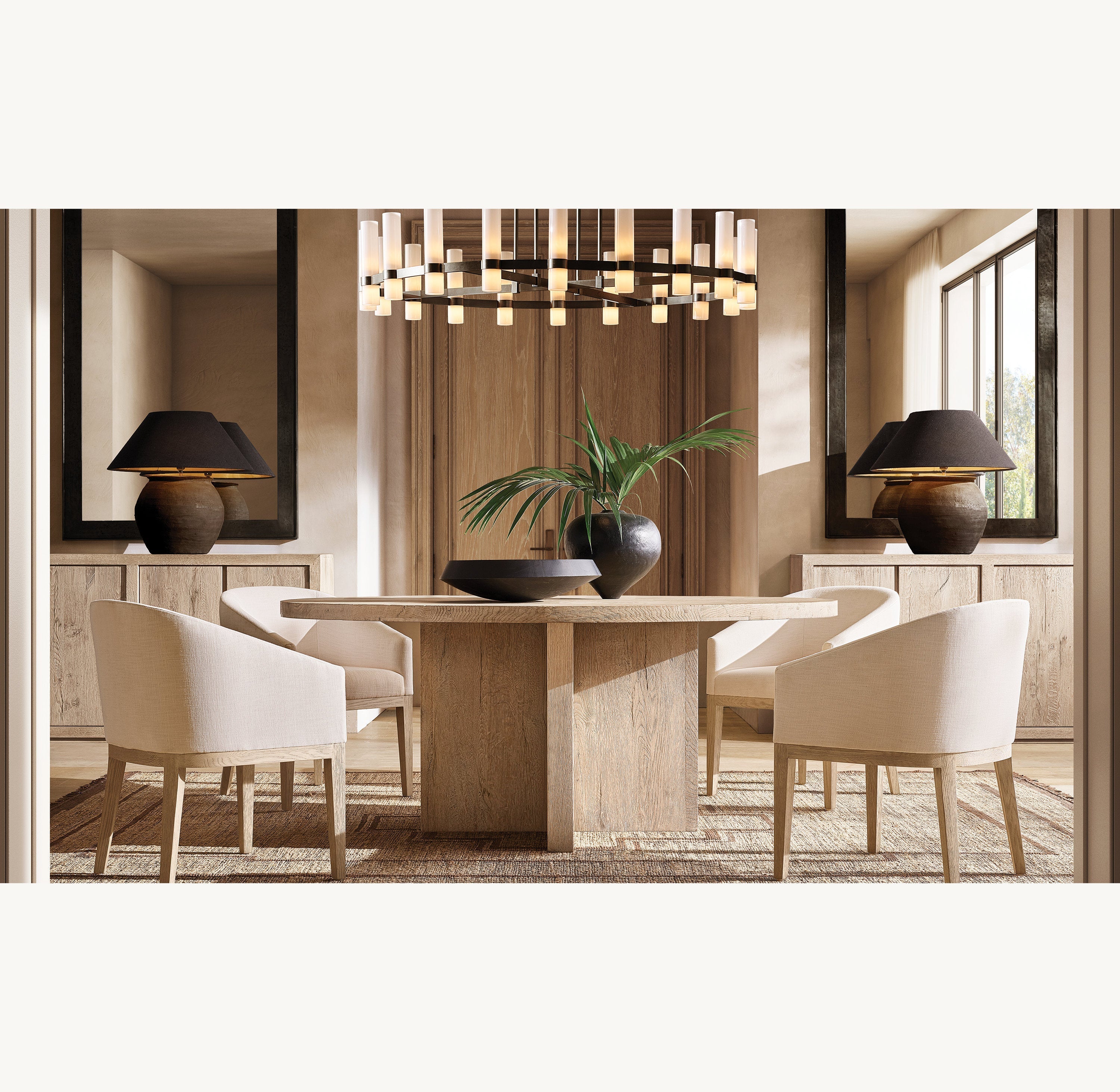 Ravelle Linear Milk Glass Chandelier 71" - Zonesus