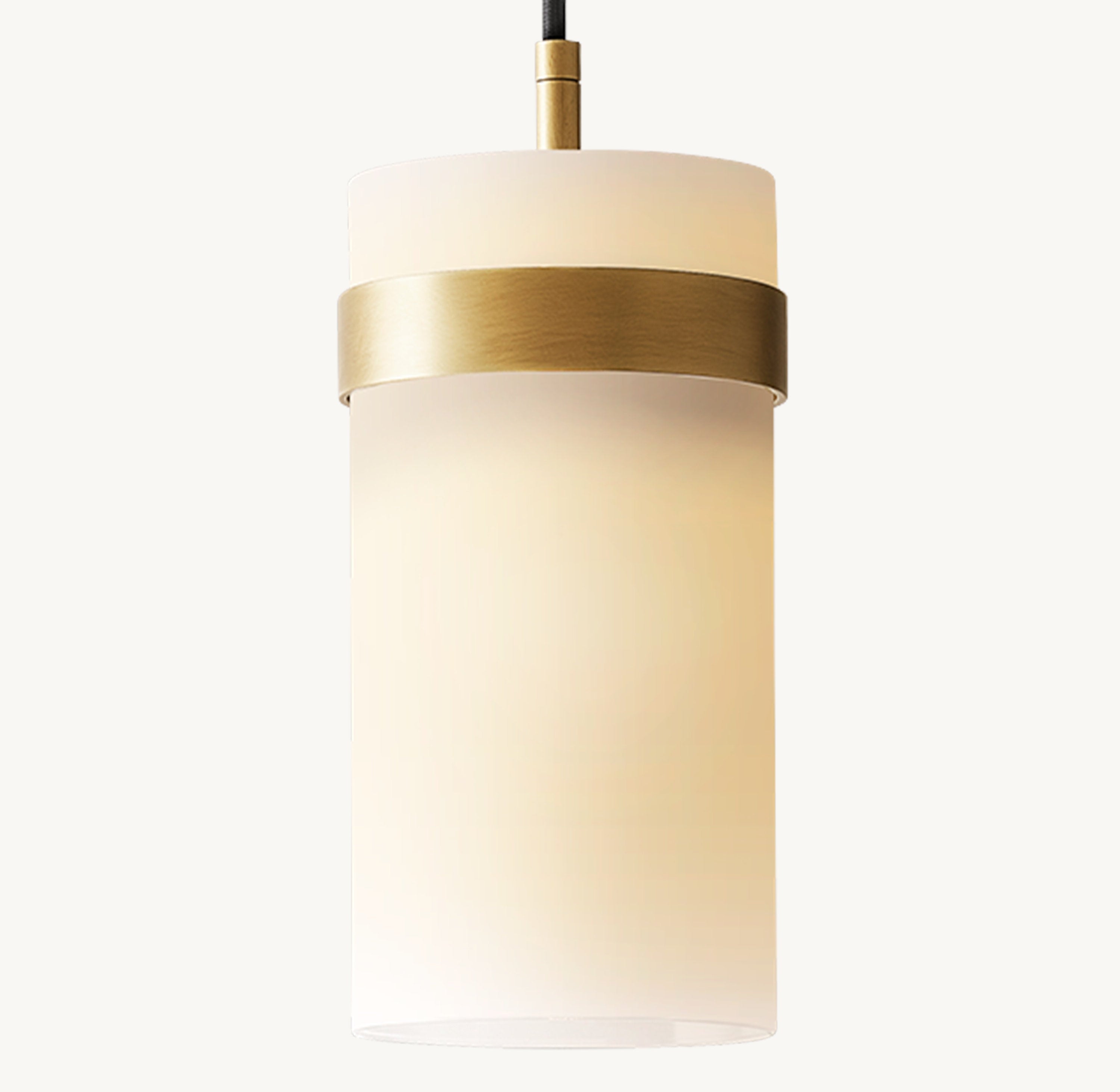 Ravelle Milk Glass Pendant 5" - Zonesus