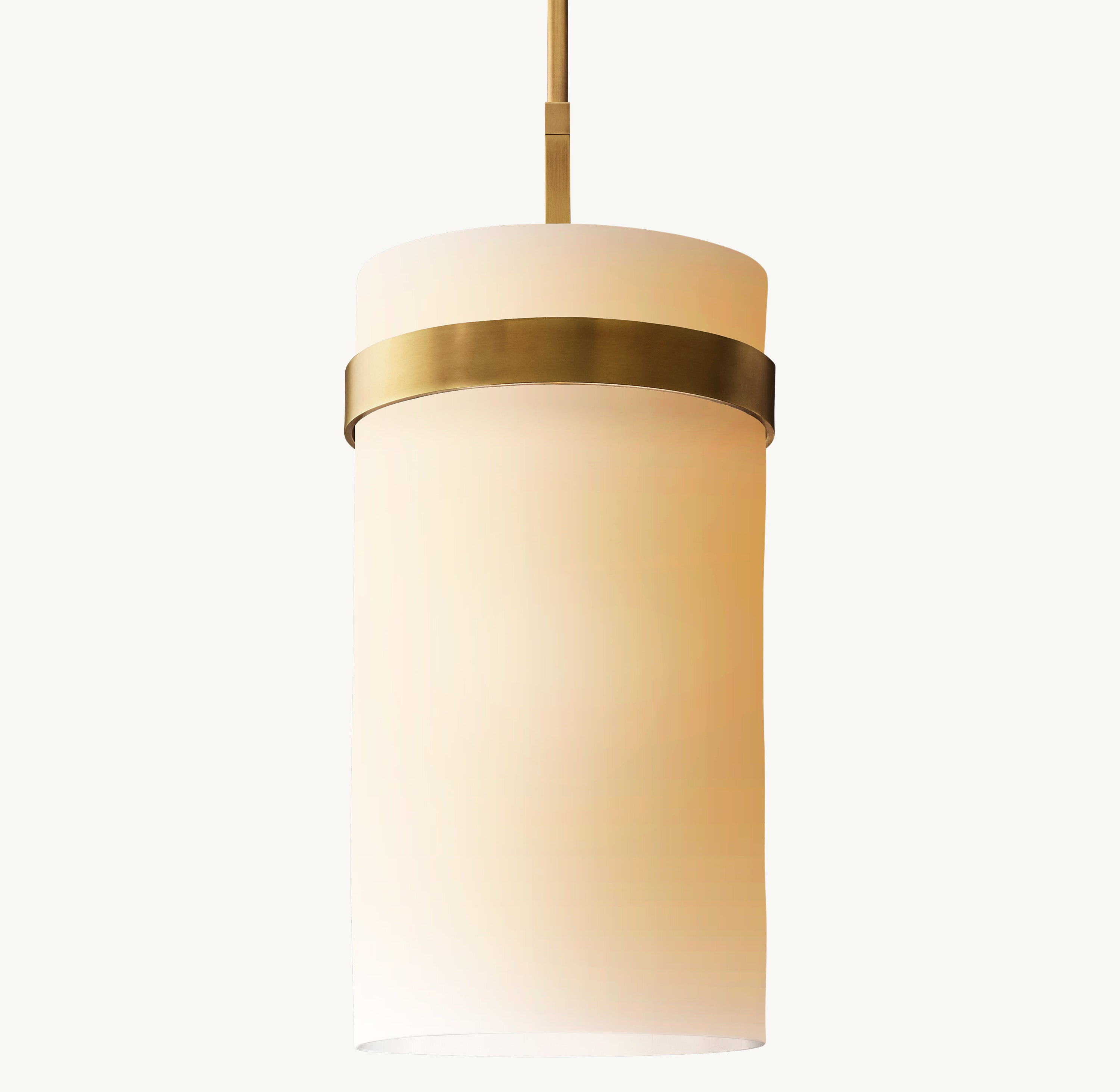 Ravelle Milk Glass Pendant 10" - Zonesus