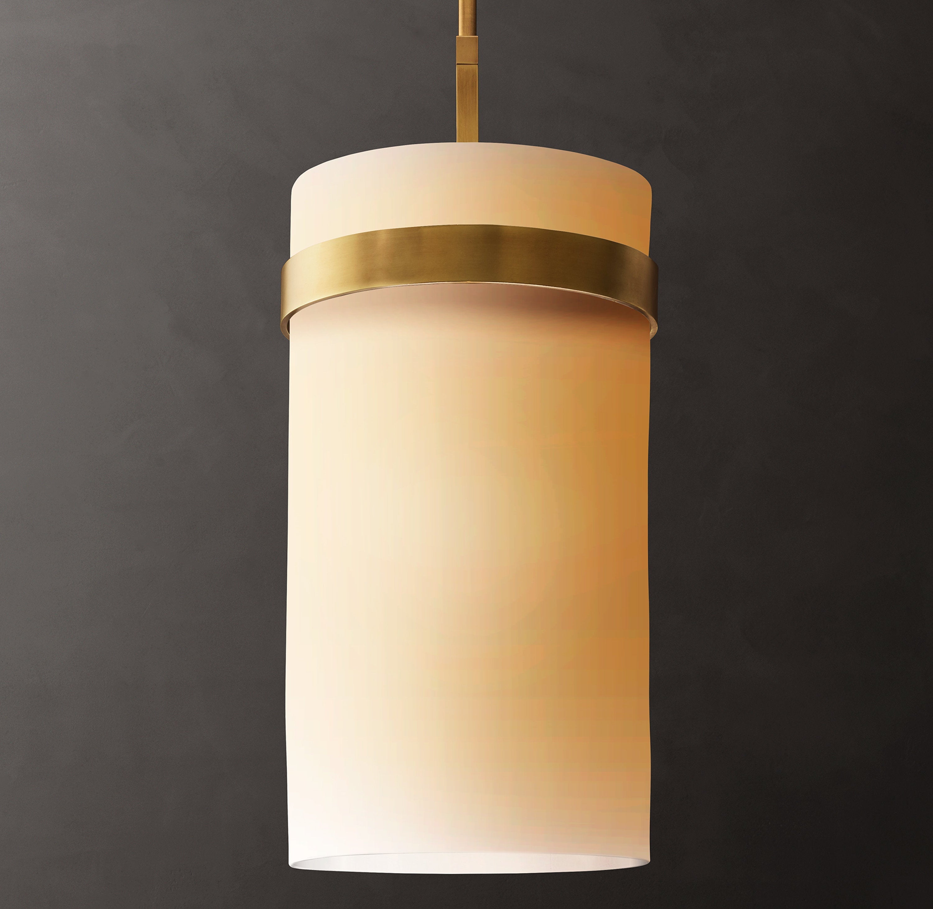 Ravelle Milk Glass Pendant 10" - Zonesus