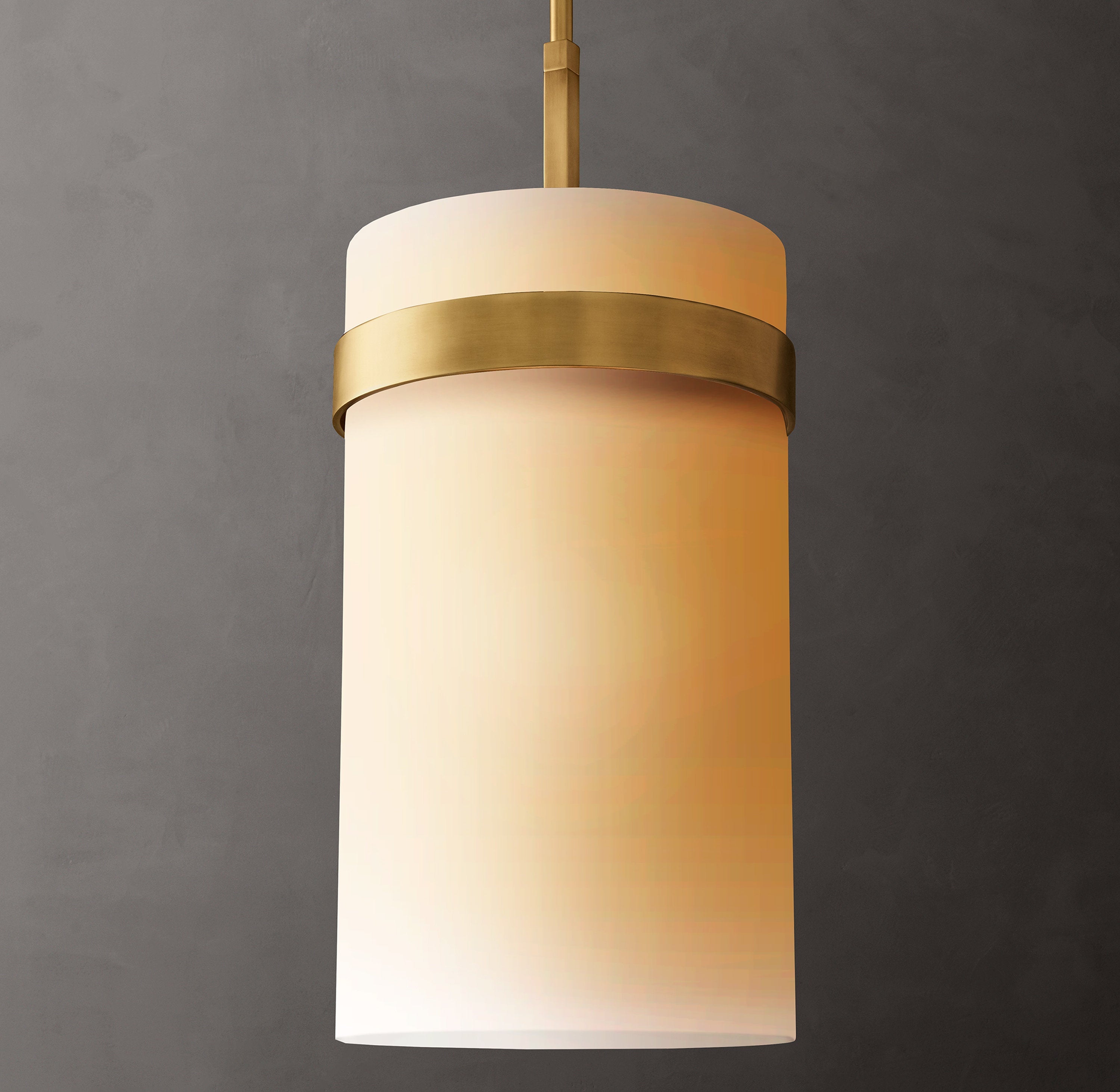 Ravelle Milk Glass Pendant 12" - Zonesus