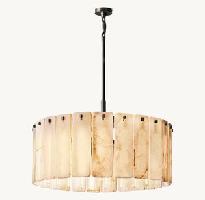 Calamette Onyx Round Chandelier 36" - Zonesus