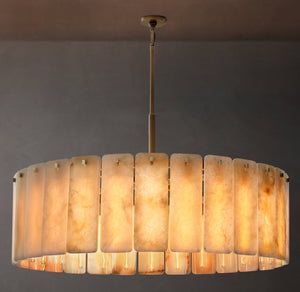 Calamette Onyx Round Chandelier 48" - Zonesus