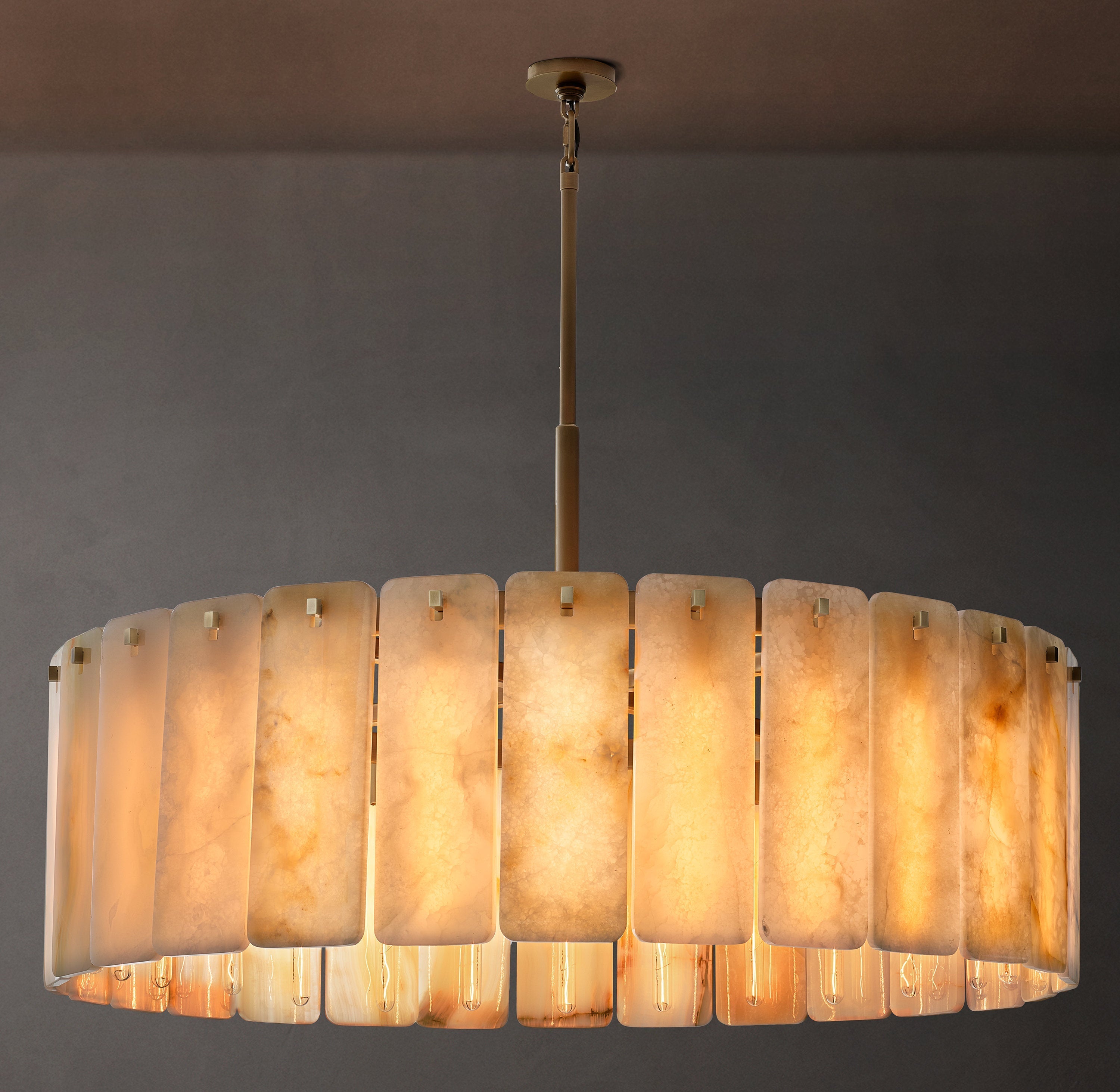 Calamette Onyx Round Chandelier 48" - Zonesus