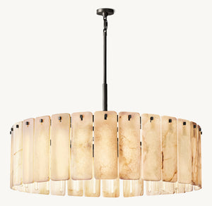 Calamette Onyx Round Chandelier 48" - Zonesus