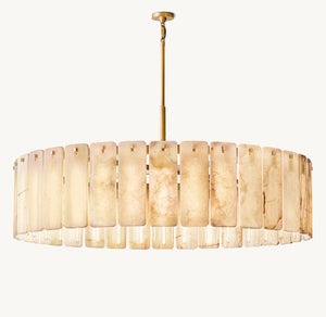 Calamette Onyx Round Chandelier 60" - Zonesus