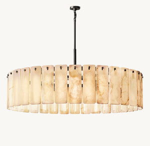 Calamette Onyx Round Chandelier 60" - Zonesus