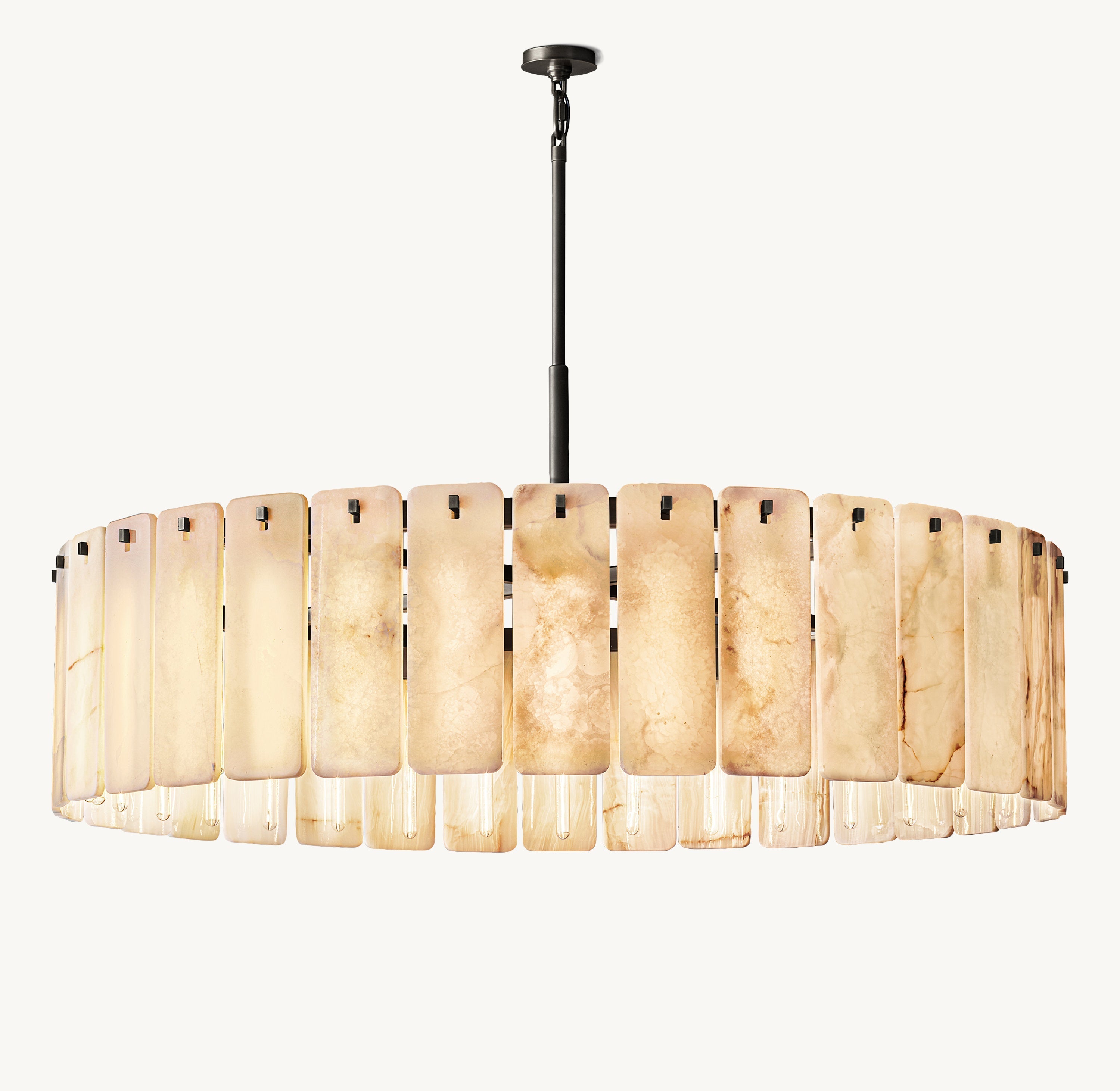 Calamette Onyx Round Chandelier 60" - Zonesus